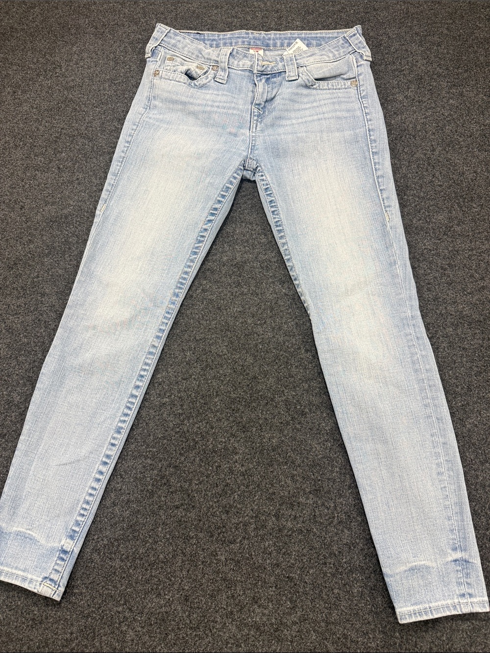 True Religion Light Wash Skinny Jeans